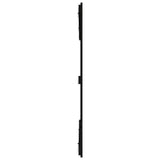 Wall Headboard Black 185x3x110 cm Solid Wood Pine 824967