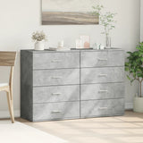 Sideboards 2 pcs Concrete Grey 60x39x80 cm Engineered Wood 3276626