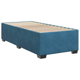 Box Spring Bed with Mattress Dark Blue 80x200 cm Velvet 3286172