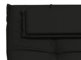 Sunlounger Cushion GEMERT 100% Polyester Black 190 x 60 x 9 cm 947521