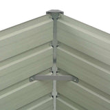 45712 Raised Garden Bed Brown 100x100x77 cm Galvanised Steel