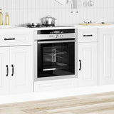 Oven Cabinet Kalmar White Engineered Wood 853517
