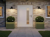 Garden Planter with LED 2 pcs Olive Green 40 x 40 x 40 cm Steel 8008133