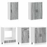 Kitchen Unit LUCCA 5 pcs Grey Sonoma Engineered Wood 3438261