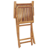 Folding Garden Chairs 2 pcs Solid Teak Wood 315104