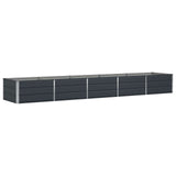 Planter Anthracite 400 x 80 x 45 cm Steel 42018198