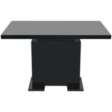 Extendable Dining Table High Gloss Black 243549