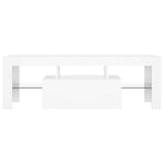 TV Cabinet with LED Lights White 120x35x40 cm 804346