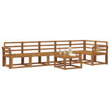 Outdoor Sofa Set 7 pcs Natural Solid Acacia Wood 3366497