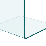 Side Table 40x40x60 cm Tempered Glass 332930