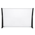 ZNTS HT-120 x 80 Household Application Door & Window Rain Cover Eaves Canopy White & Black Bracket 23298146