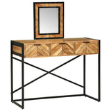 Dressing Table Brown 100 x 40 x 120 cm Solid Acacia Wood 374115