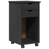 Desk Cabinet Set 2 pcs Grey Solid Pine Wood 3438777