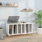 Record Cabinet White 100x38x48 cm Engineered Wood 831973