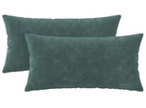 Cushion with Pillow HEERLEN 2 pcs Sea Blue Microfiber Fleece 927601