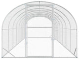 Chicken Coop Silver 800 x 200 x 200 cm Galvanised Steel 3434678