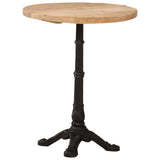 Bistro Table 60x76 cm Rough Mango Wood 321087