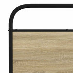 Metal Bed Frame without Mattress Sonoma Oak 193x203 cm 3318654