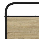 Metal Bed Frame without Mattress Sonoma Oak 193x203 cm 3318654