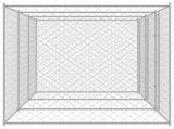 Dog Cage Silver 600 x 200 x 200 cm Galvanised Steel 3368307