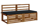 2-Piece Bench Cushions SOEST 2 pcs 100% Polyester Dark Blue 949325