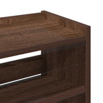 ZNTS Shoe Rack Brown Oak 60x25x100 cm Engineered Wood 859875