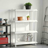 Shelving Unit 4-Tier 100 x 40 x 136.5 cm PP White 8011750