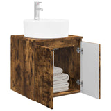 Wall-Mounted Sink Vanity Smoked Oak 49.5 x 44.5 x 65 cm 890437