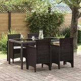 Garden Chair 4 pcs Brown 53 x 49 x 85 cm Polypropylene 847475