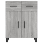 Highboard Grey Sonoma 69.5x34x180 cm Engineered Wood 3198559
