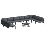 Garden Sofa Set Anthracite Steel 3379013
