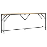 Console Table Sonoma Oak 200x29x75 cm Engineered Wood 837778