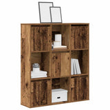 Bookcase Old Wood 89x24x101.5 cm Engineered Wood 860407