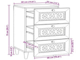 Sideboard with Drawer White 33.5 x 40 x 75 cm 4018139