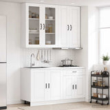 Kitchen Unit PORTO 4 pcs White Engineered Wood 3438345