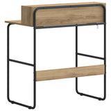 Desk with Storage Artisan Oak 80 x 50 x 91 cm 8008025