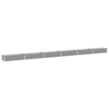 Raised Garden Bed Grey 600 x 40 x 24 cm cold-rolled steel 8006376