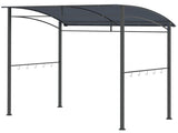 2.2 x 1.5 m BBQ Grill Gazebo Tent, Garden Grill with Metal Frame, Curved Canopy and 10 Hooks, T3398P325224