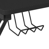 Gaming Desk with Y Shape Legs Black 90x60x75 cm 325404