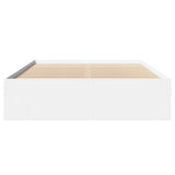 Bed Frame White Engineered wood 140x190 cm Bed Frame 3295681
