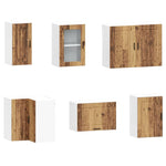 ZNTS 11 Piece Kitchen Cabinet Set Porto Old Wood Engineered Wood 3314969