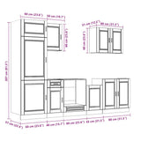 7 Piece Kitchen Cabinet Set Kalmar Artisan Oak Engineered Wood 3314790