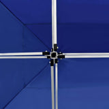 Professional Folding Party Tent with Walls Aluminium 4.5x3 m Blue 45497