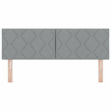 Headboard with Headboard Light Grey 144 cm Faux Leather 42007241