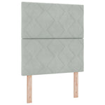 ZNTS Bed Frame Light Grey 80x200 cm Velvet 3344969