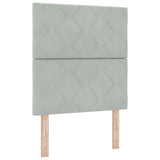 ZNTS Bed Frame Light Grey 80x200 cm Velvet 3344969