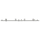 Sliding Door Hardware Kit 200 cm Stainless Steel Silver 3295760