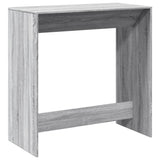 Bar Table Grey Sonoma 102x50x103.5 cm Engineered Wood 854432