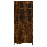 Highboard Smoked Oak 69.5x34x180 cm Engineered Wood 3198214