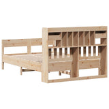 Bookcase Bed without Mattress 140x200cm Solid Wood Pine 3323026